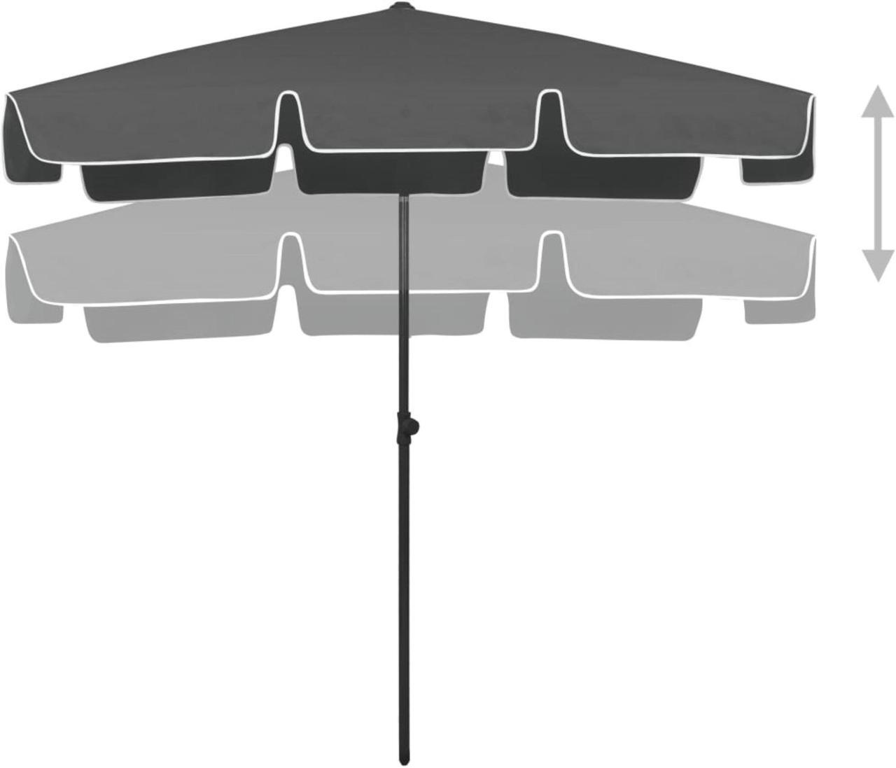 Alt view image 12 of 13 - vidaXL Garden Parasol with Metal Pole 390 cm Green