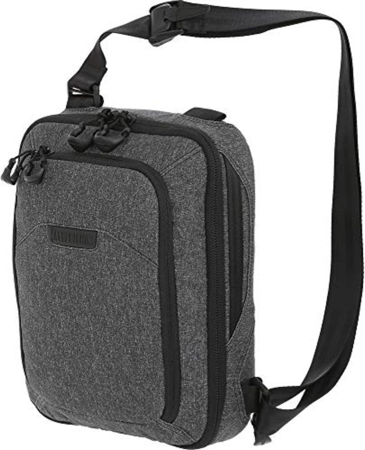 Alt view image 2 of 6 - Maxpedition Entity Tech Sling Bag Small Charcoal - NTTSLTSCH