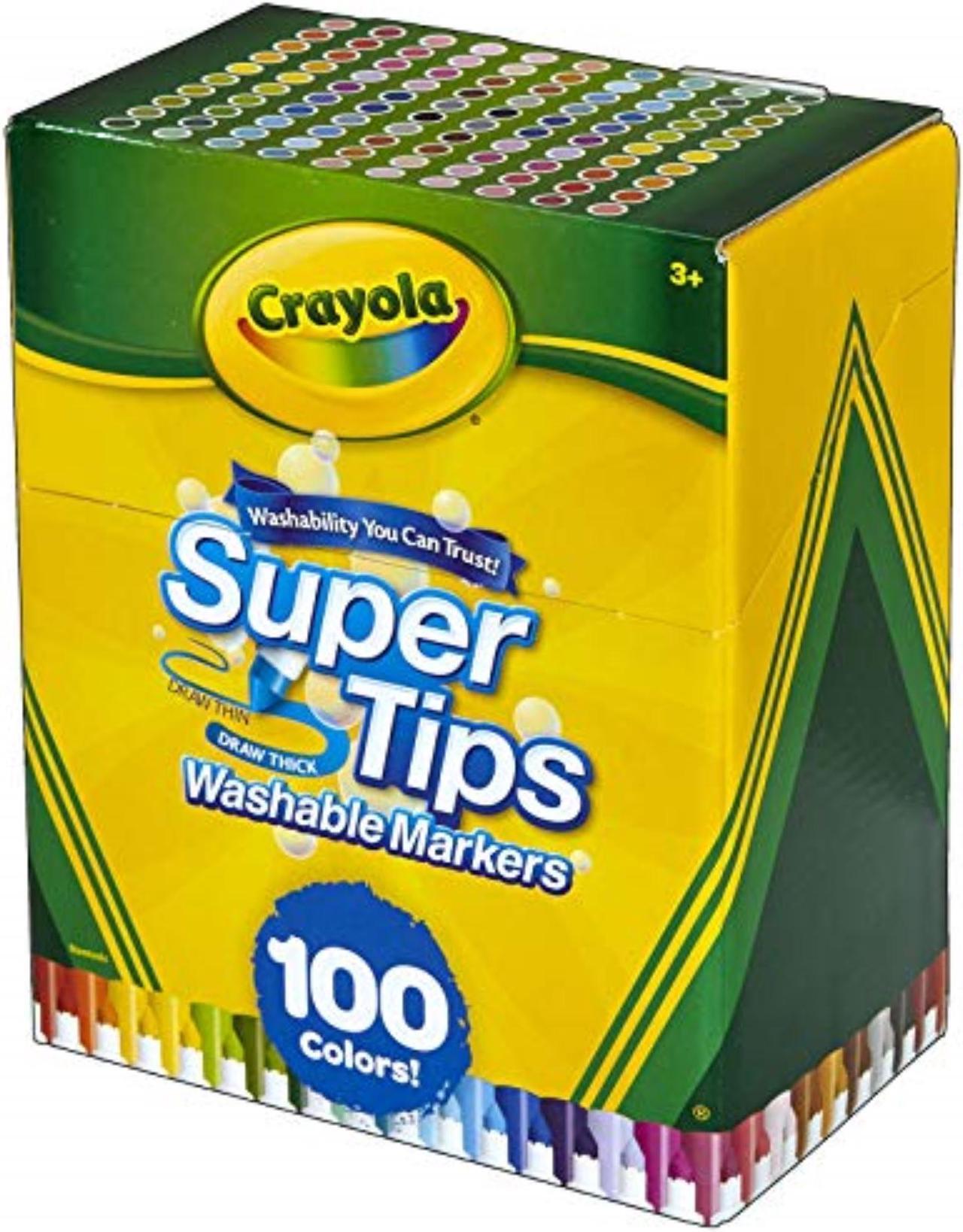 Alt view image 6 of 16 - Crayola Markers Super Tips Washable 100/ST Assorted 585100