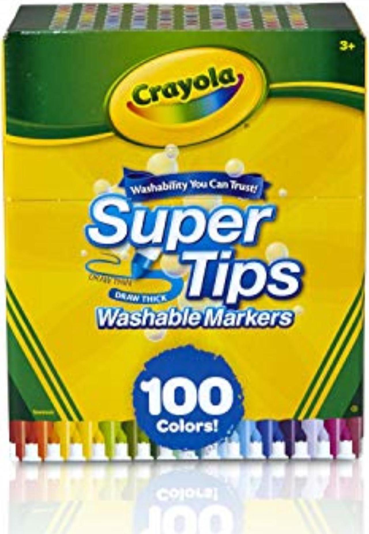 Alt view image 7 of 16 - Crayola Markers Super Tips Washable 100/ST Assorted 585100