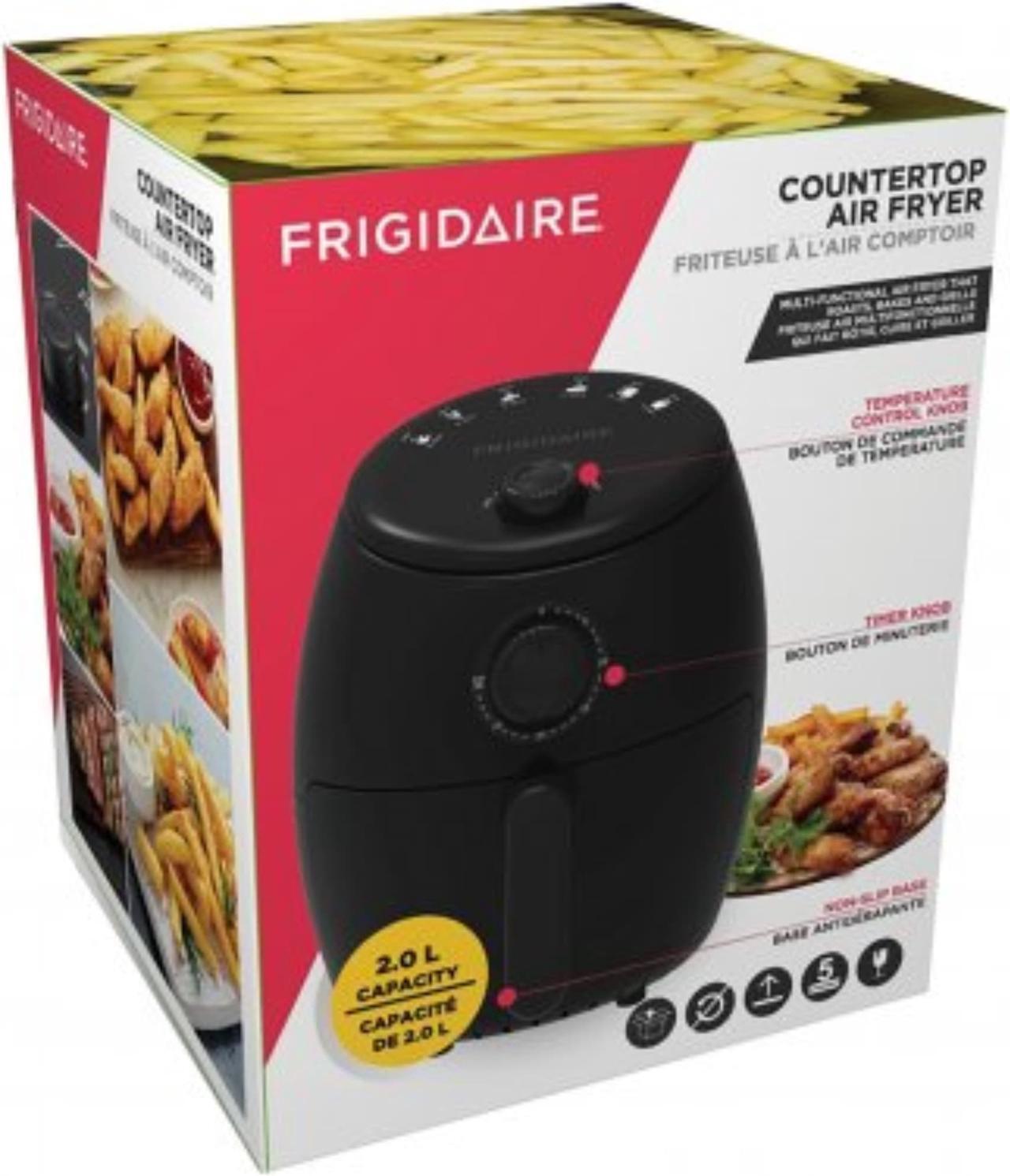 Alt view image 2 of 9 - Frigidaire EAF180-BLACK 1.8-Quart 800-Watt Countertop Electric Air Fryer with Timer (Black)