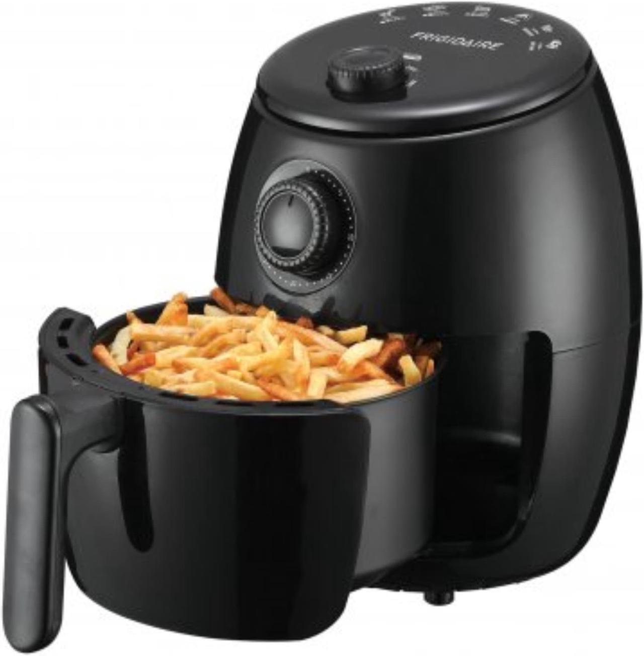 Alt view image 3 of 9 - Frigidaire EAF180-BLACK 1.8-Quart 800-Watt Countertop Electric Air Fryer with Timer (Black)
