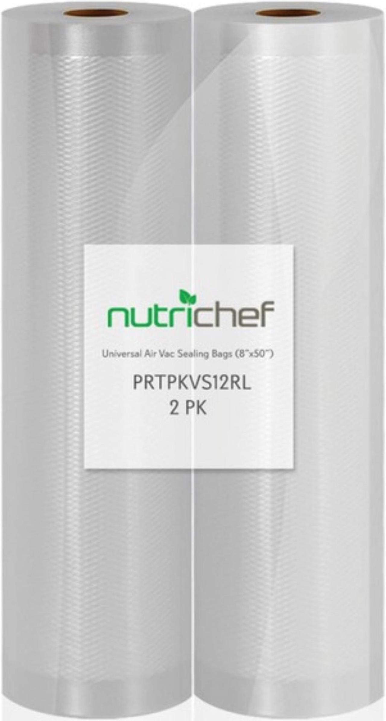 Alt view image 2 of 3 - NutriChef PRTPKVS12RL Universal 8-Inch Vacuum Sealer Bags (100 Feet)