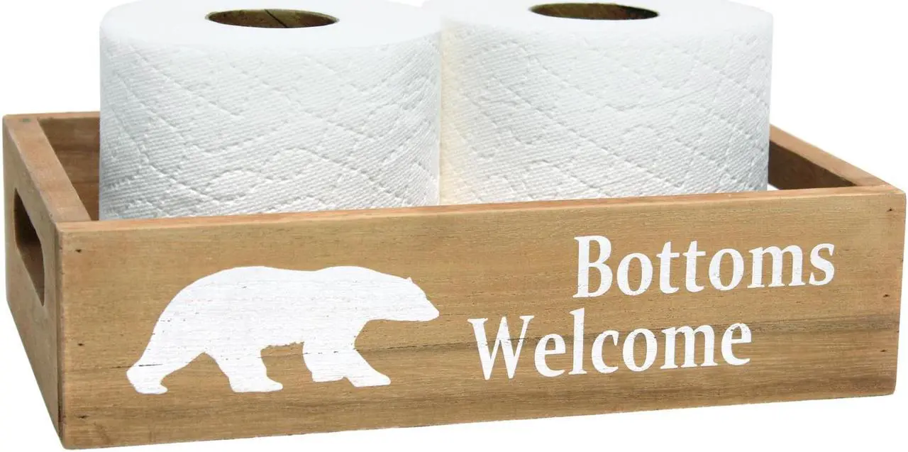 Alt view image 18 of 20 - Elegant Designs Three Piece Decorative Wood Bathroom Set, Small, Cabin/Lodge/Rustic  (1 Towel Holder, 1 Frame, 1 Toilet Paper Holder)