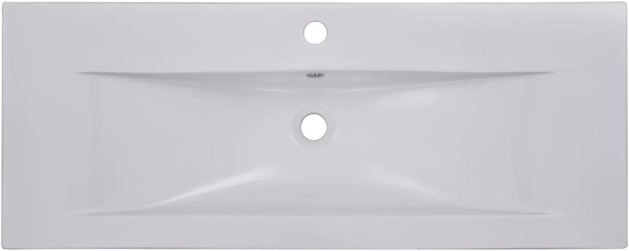 Alt view image 9 of 18 - vidaXL Wash Basin Built-in Basin Vanity Sink Small Basin Bath Sink Ceramic White