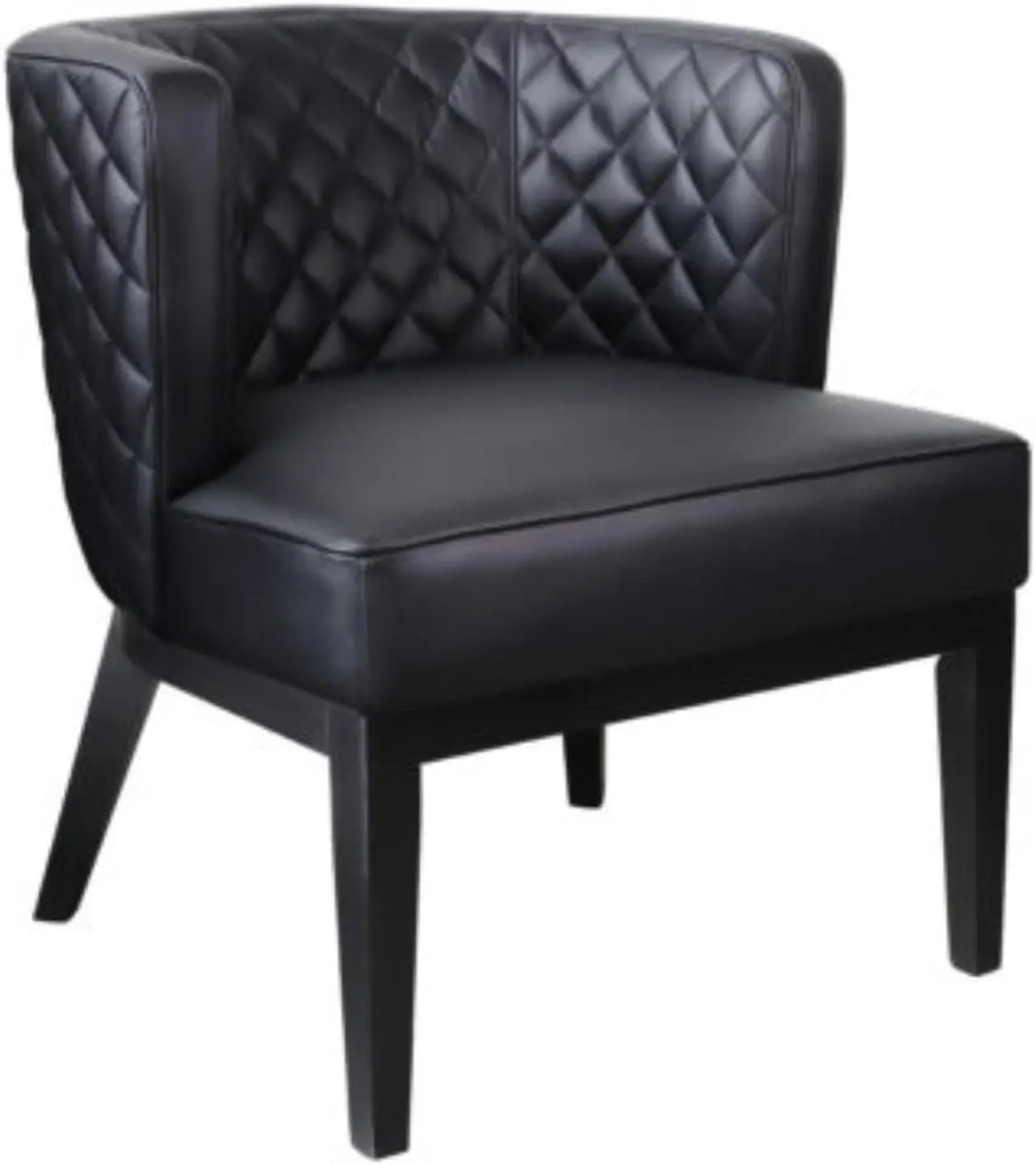 Main image of Boss Ava Quilted guest, accent or dining chair - Black