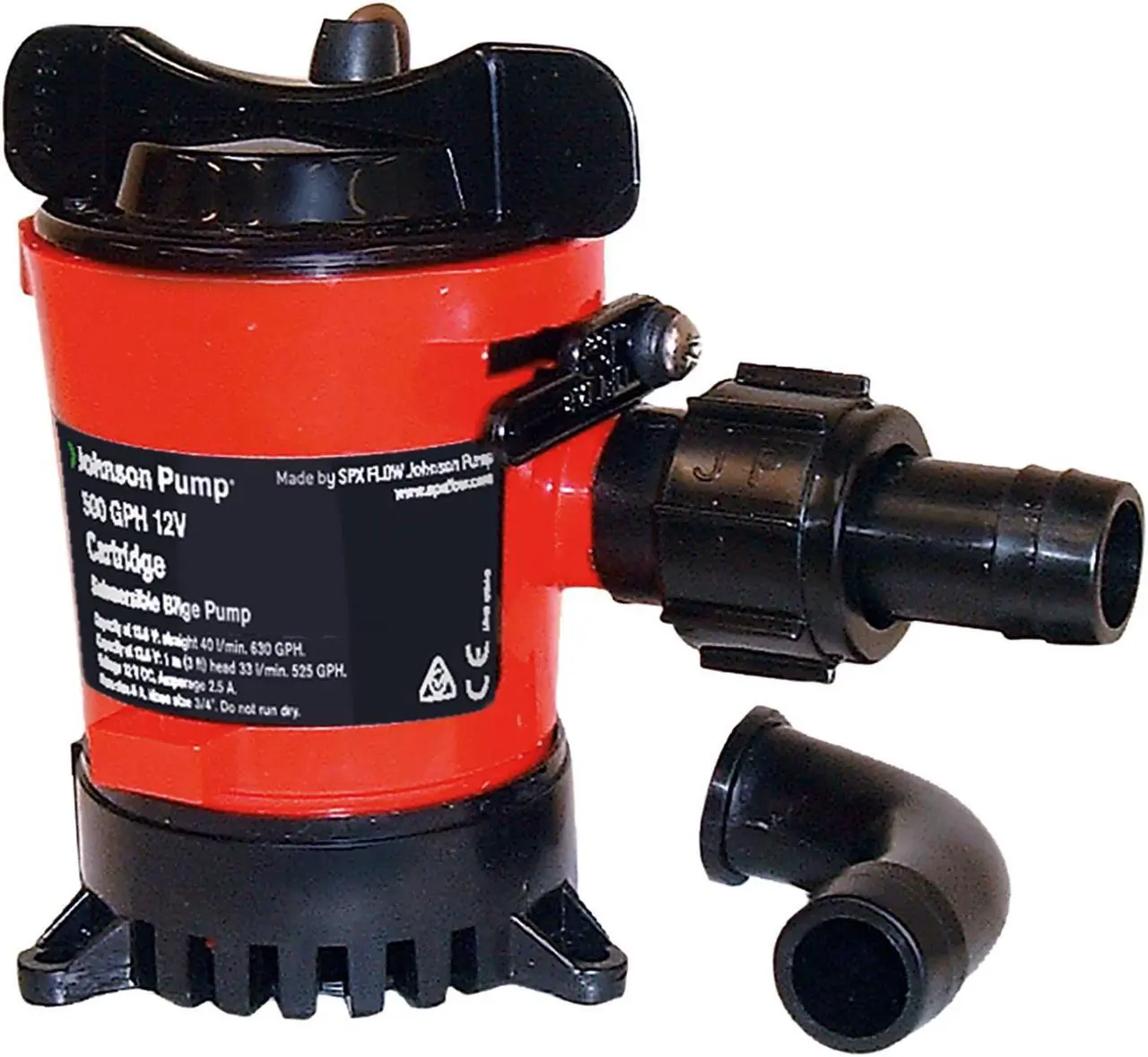 Alt view image 4 of 5 - JOHNSON PUMP 1250 GPH BILGE PUMP 1-1/8 HOSE 12V