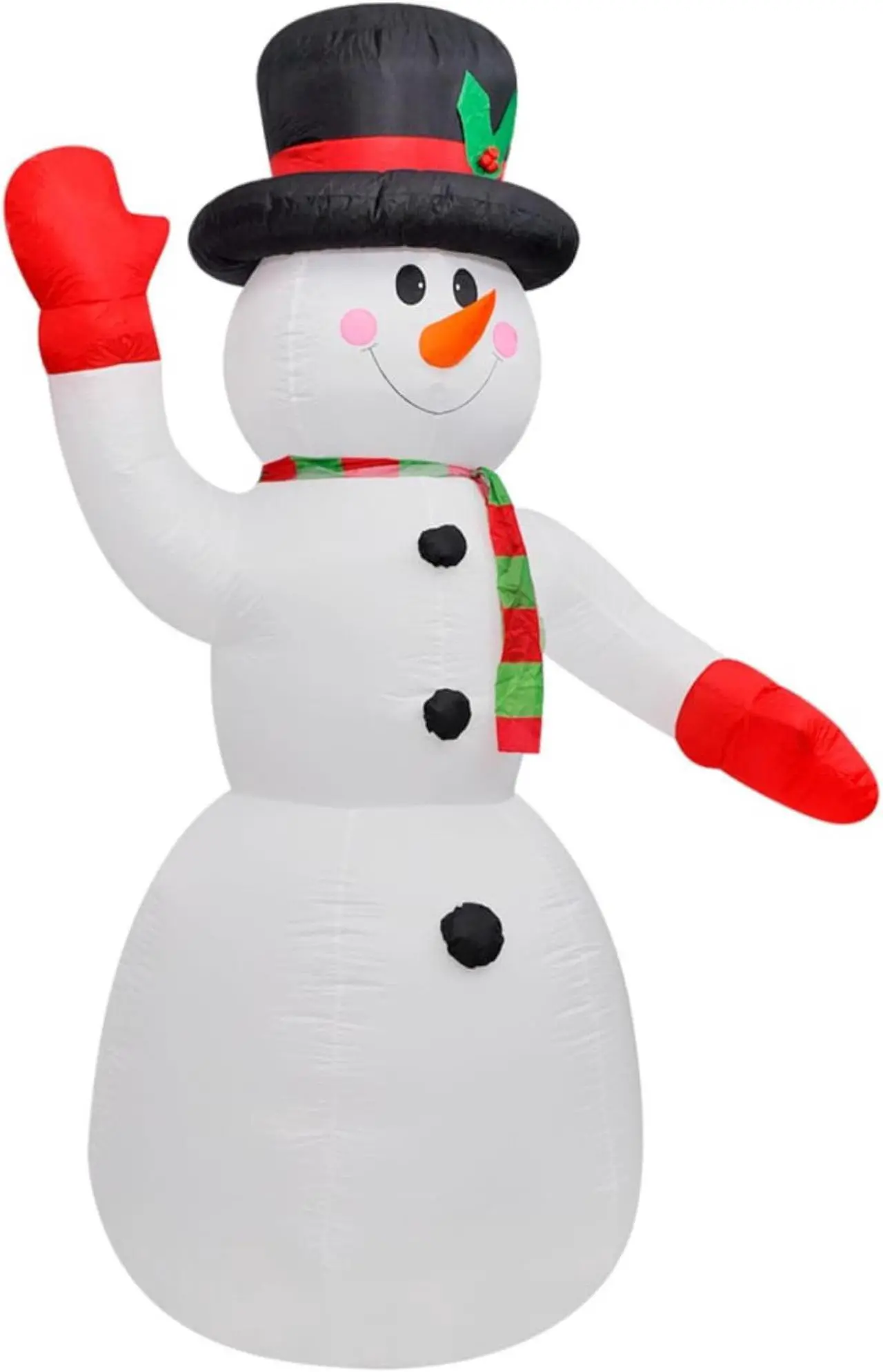 Alt view image 3 of 10 - vidaXL Christmas Inflatable Snowman Blow Up Yard Decor Snow Man with LED Light