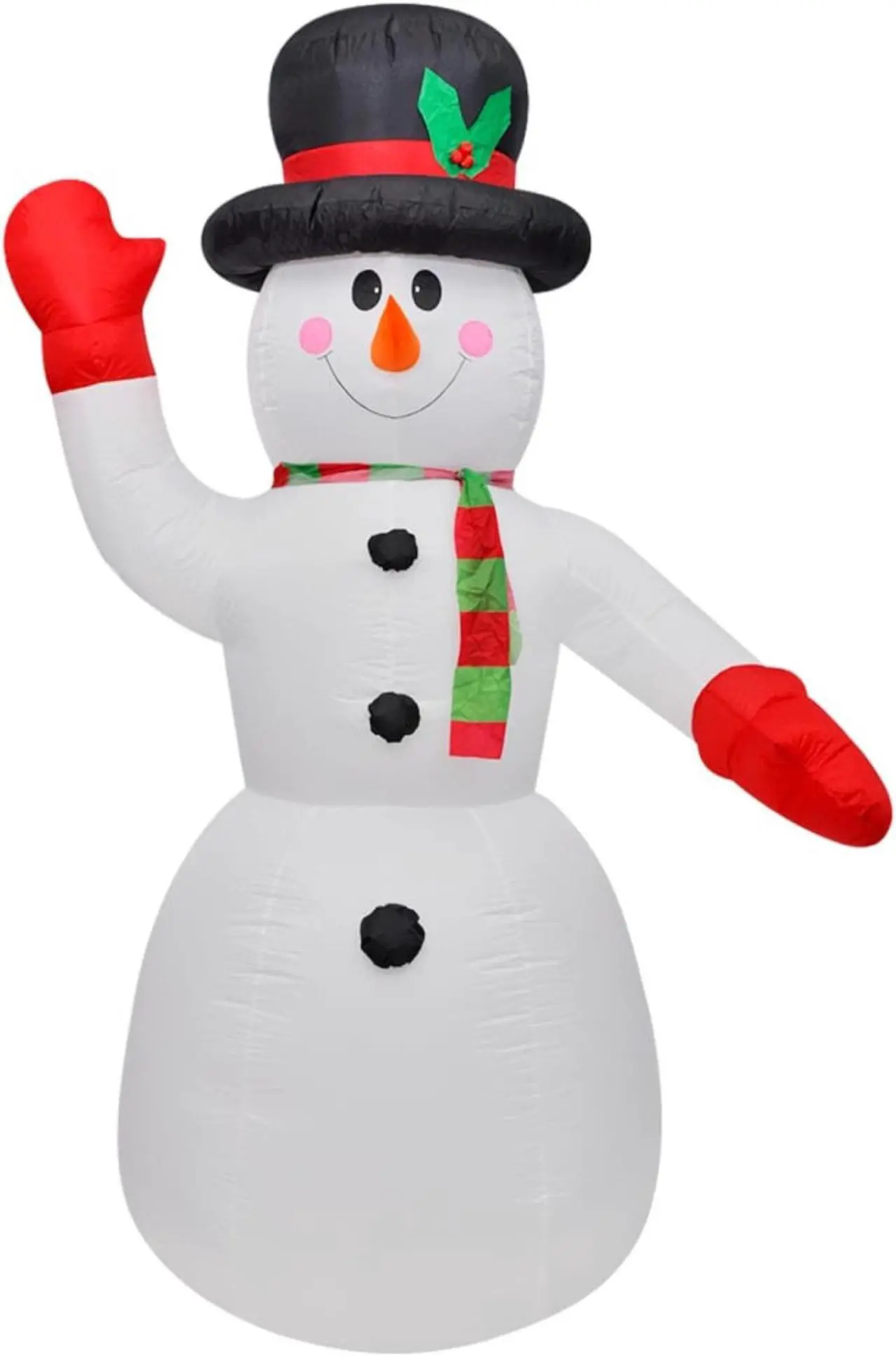 Alt view image 5 of 10 - vidaXL Christmas Inflatable Snowman Blow Up Yard Decor Snow Man with LED Light