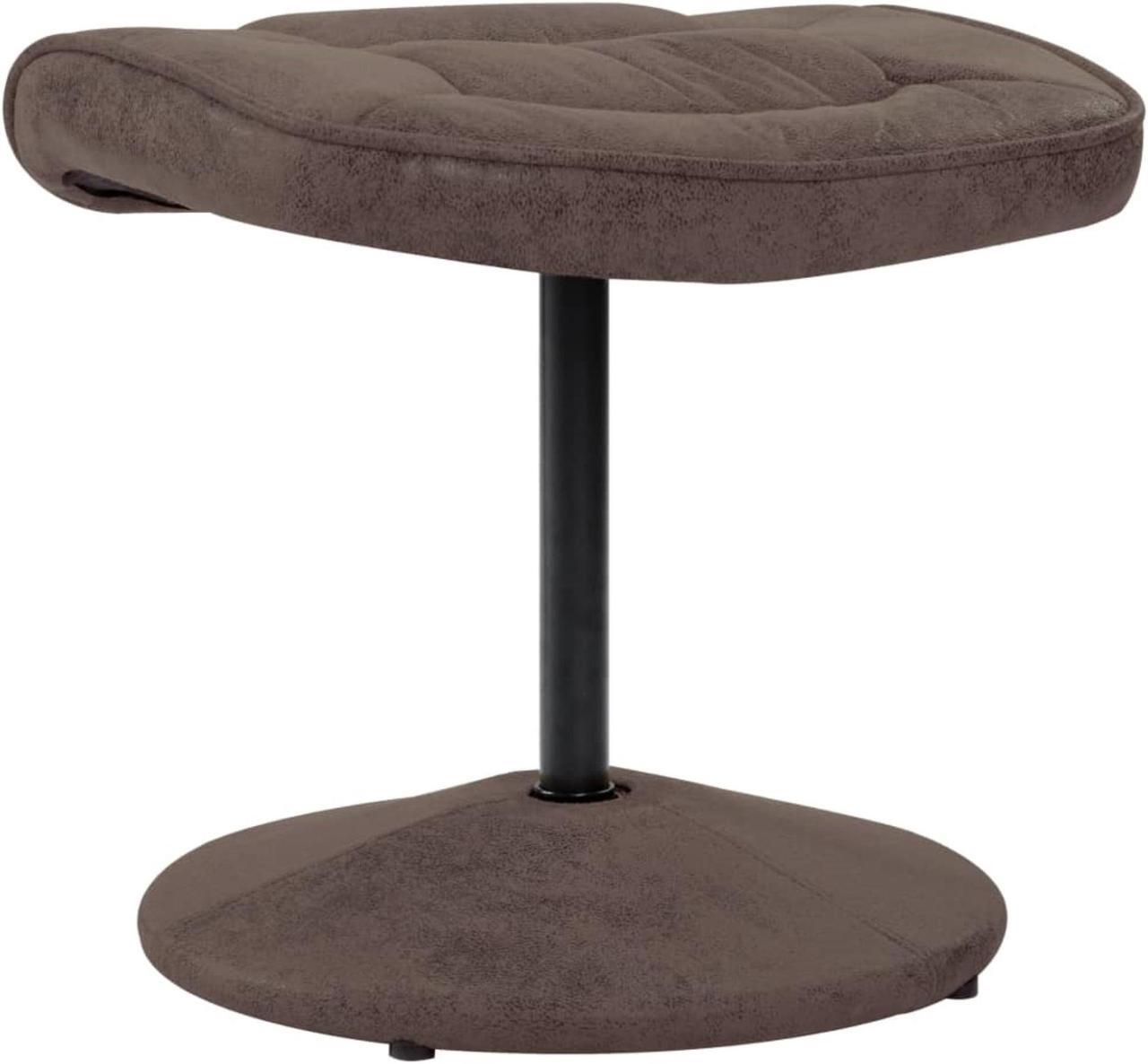 Alt view image 11 of 15 - vidaXL Recliner Swivel Recliner Armchair with Footrest Brown Faux Suede Leather