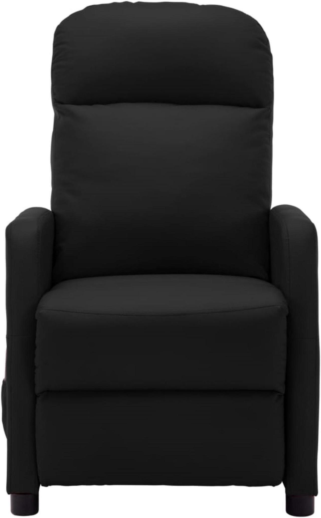 Alt view image 9 of 18 - vidaXL Massage Chair Leisure Lounge Recliner for Home Theater Black Faux Leather