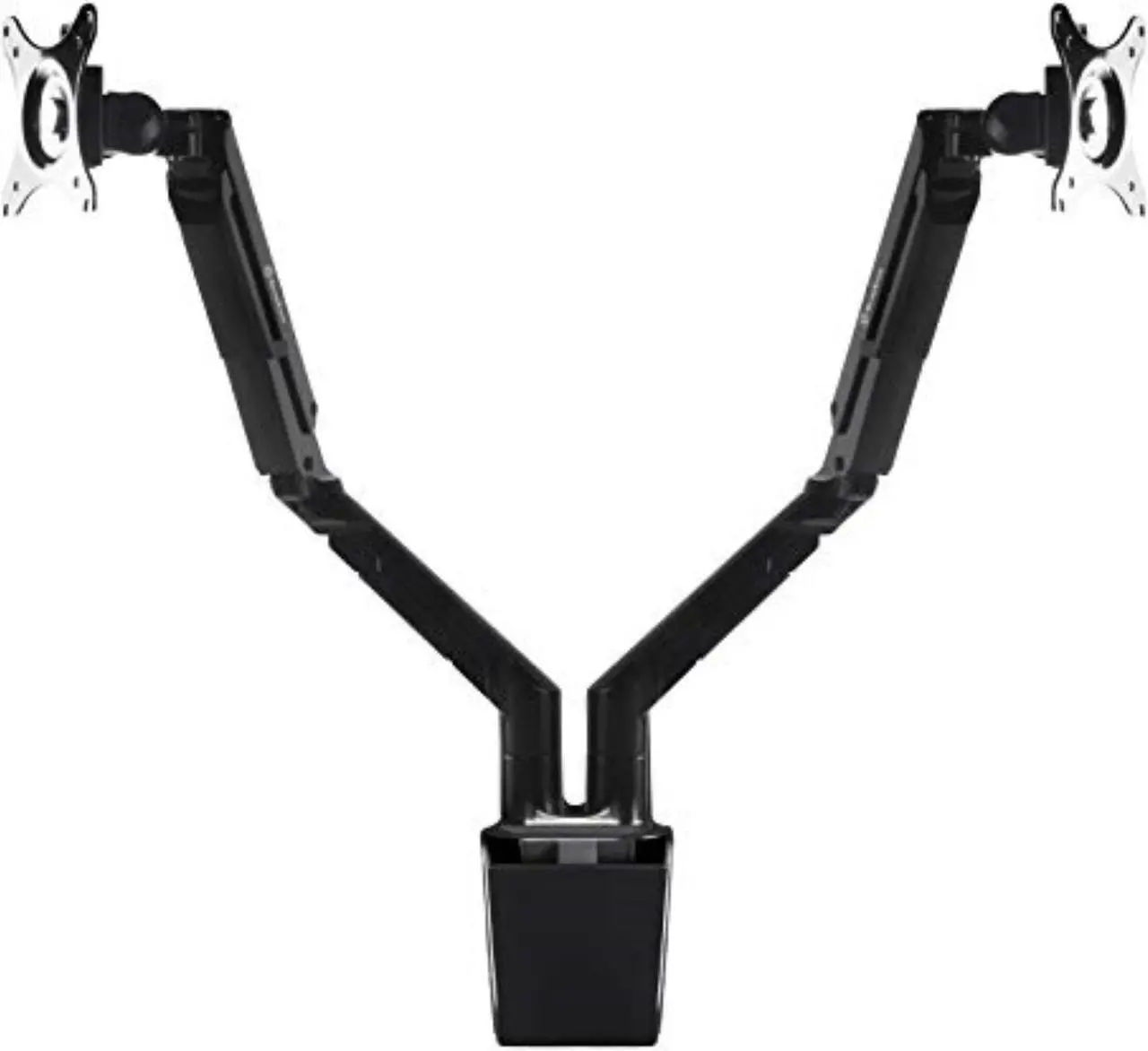 Alt view image 2 of 13 - Gas Spring Swing Dual Monitor Mount,support up to 32 monitor and 9KG(19.8lbs), Meet VESA Mounting Interface Standard