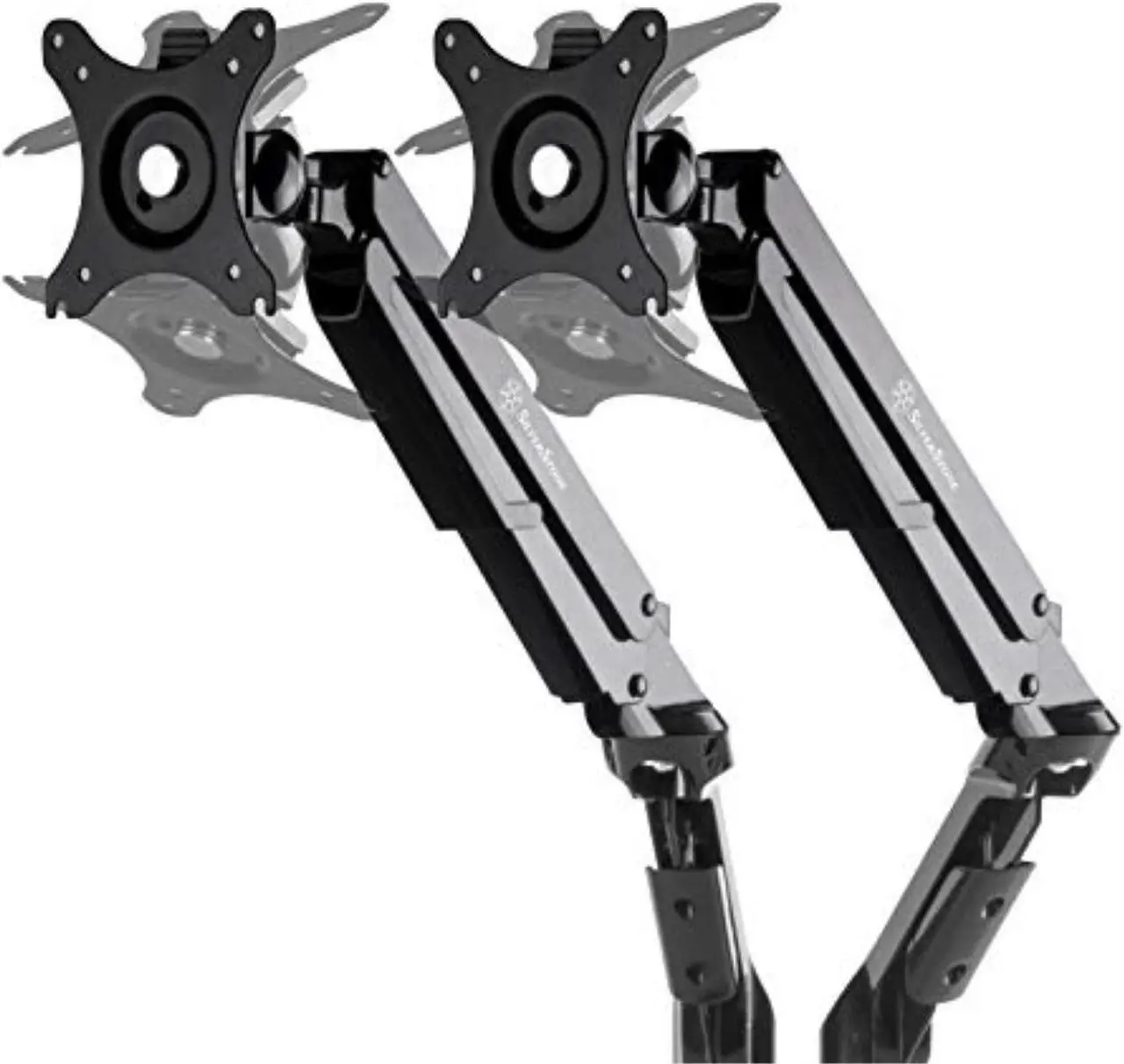 Alt view image 3 of 13 - Gas Spring Swing Dual Monitor Mount,support up to 32 monitor and 9KG(19.8lbs), Meet VESA Mounting Interface Standard