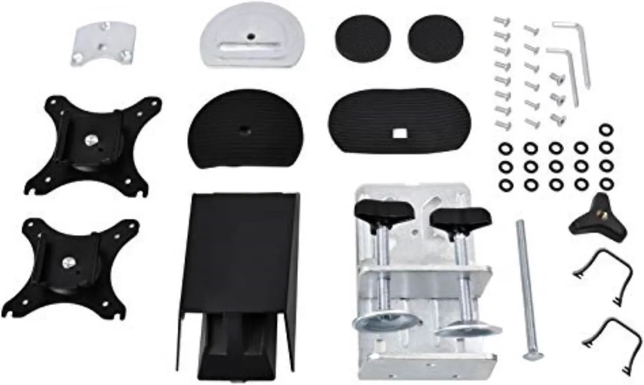Alt view image 6 of 13 - Gas Spring Swing Dual Monitor Mount,support up to 32 monitor and 9KG(19.8lbs), Meet VESA Mounting Interface Standard