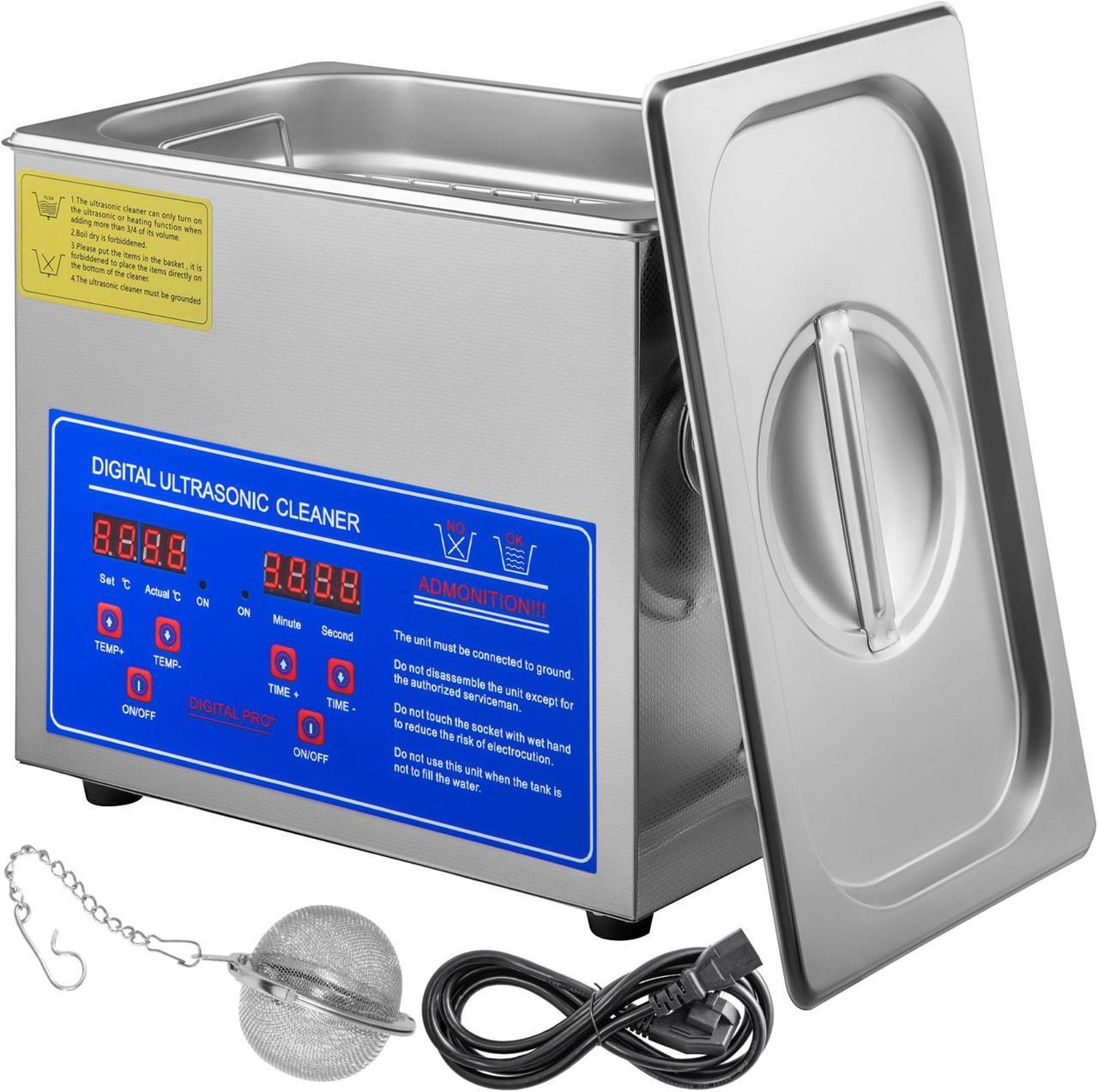 Alt view image 2 of 4 - VEVOR Stainless Steel 3 Liter 3l Industry Heated Ultrasonic Cleaner heater Timer
