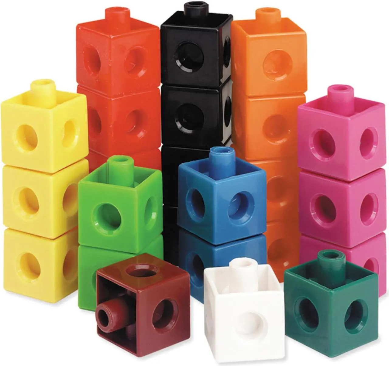 Alt view image 6 of 6 - Learning Resources Snap Cubes 100/ST Multi LER7584