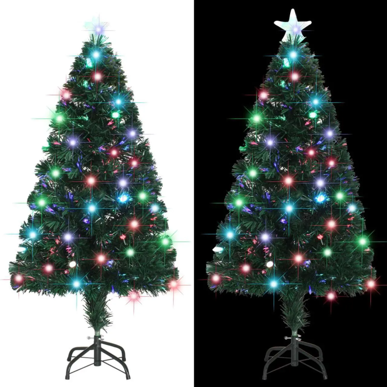 Main image of vidaXL Pre-lit Christmas Tree with Stand Xmas Tree Decoration 135 Branches
