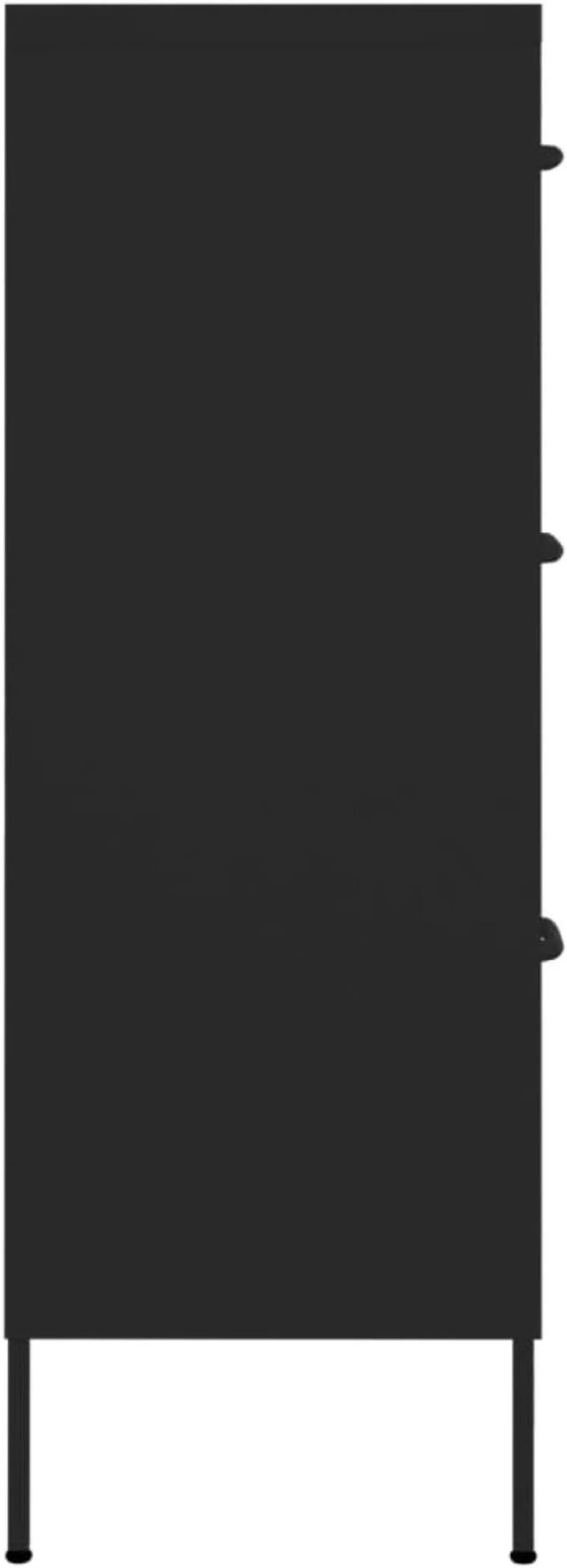 Alt view image 12 of 17 - vidaXL Drawer Cabinet File Cabinet Freestanding Storage Cabinet Black Steel