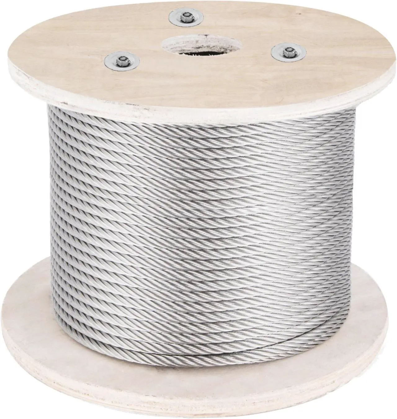 Main image of VEVOR 500ft 1x19 Stainless Steel Cable Wire Rope 5/32 Lifting Fishery Mining