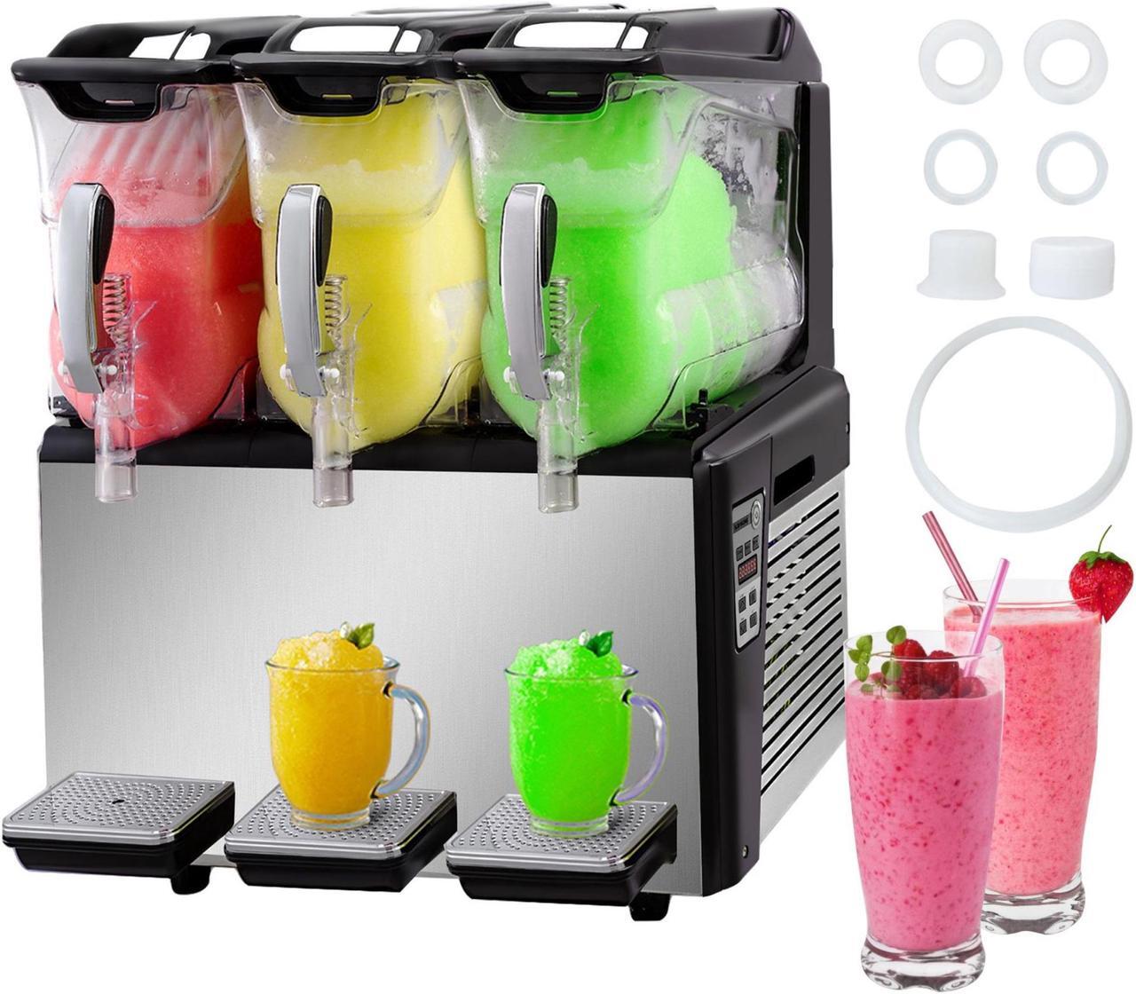 Main image of 30L Triple-Bowl Full Size Slush Frozen Drink Machine 1250W Commercial Use