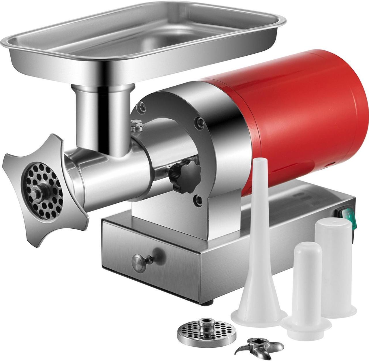 Alt view image 8 of 9 - VEVOR Electric Meat Grinder Meat Mincer 661Lbs/H Sausage Maker 1.5HP Red Drawer