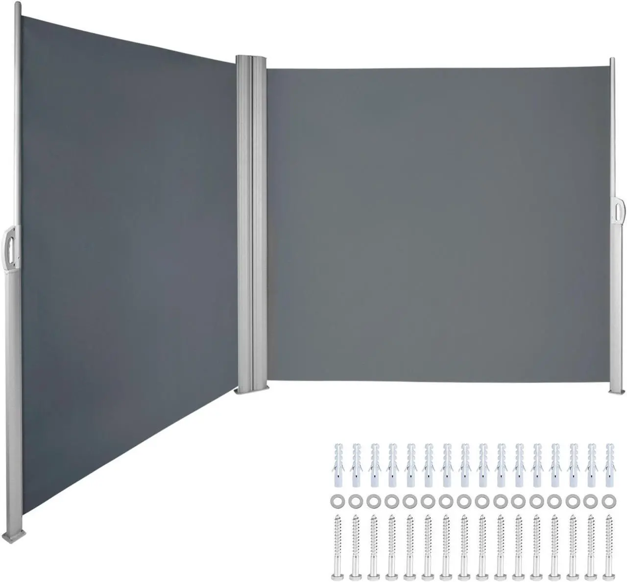 Main image of VEVOR Retractable Side Awning Patio Screen Retractable Fence 63x236inch Privacy Screen
