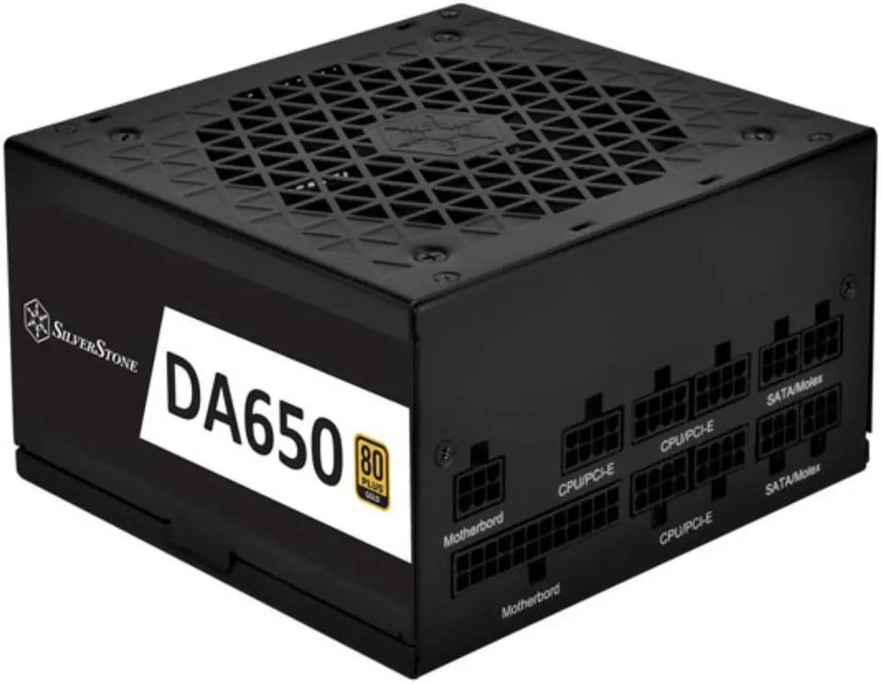 Main image of 650W, ATX, single +12V rails with 54A output, Silent 120mm FDB Fan with 18dBA, efficiency 80Plus Gold certification, fully modular cable, All Japanese capacitors,140mm depth, 2x CPU 4+4 pin