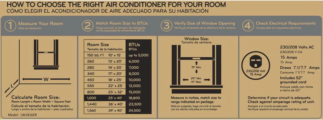 Alt view image 14 of 20 - LG LW1816ER 18000 BTU Window Air Conditioner with Remote Control, White