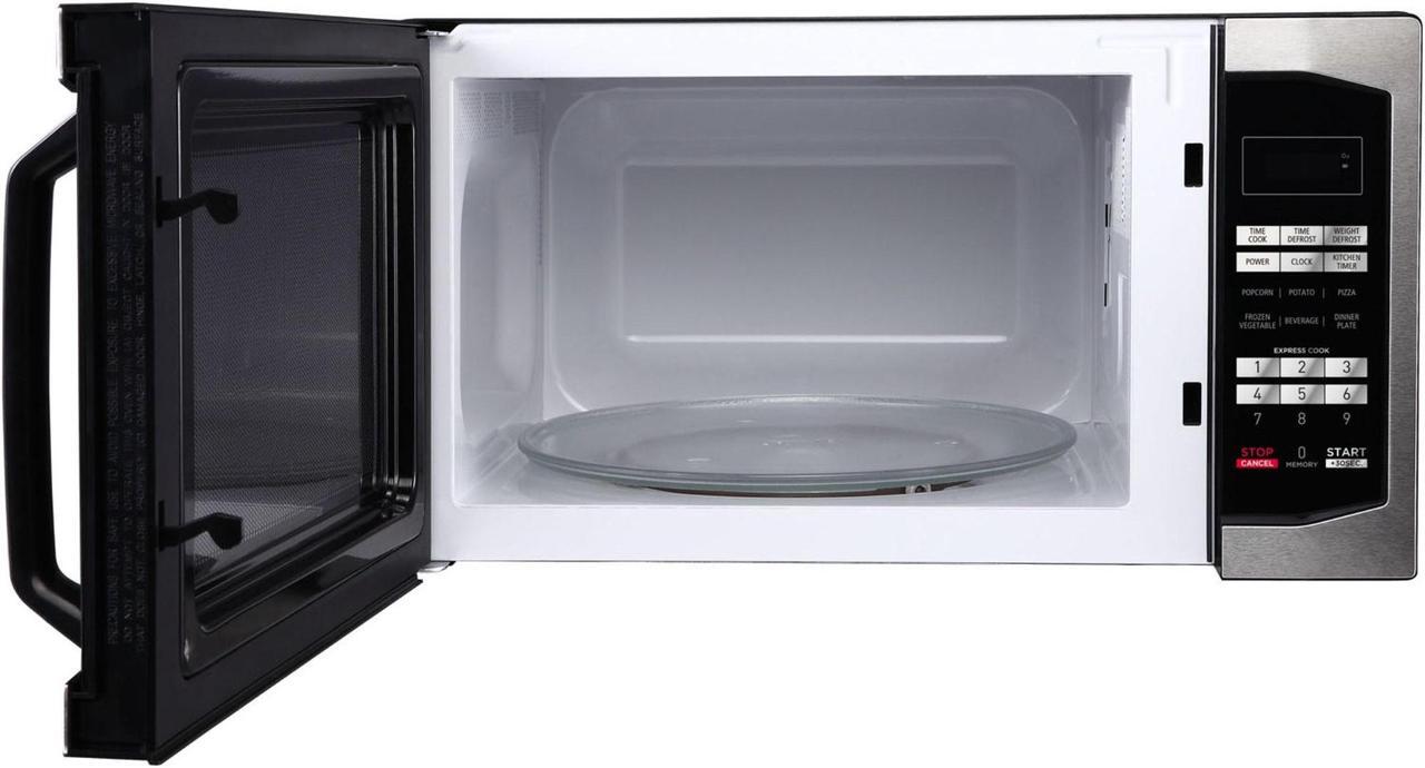 Alt view image 9 of 17 - Magic Chef MCM1611ST 1100 Watt 1.6 Cubic Feet Digital Microwave, Stainless Steel