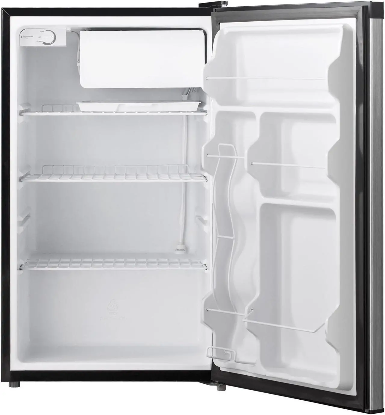 Alt view image 9 of 9 - Keystone 4.4 Cu. Ft. Refrigerator with Freezer Compartment - White - KSTRC44CW