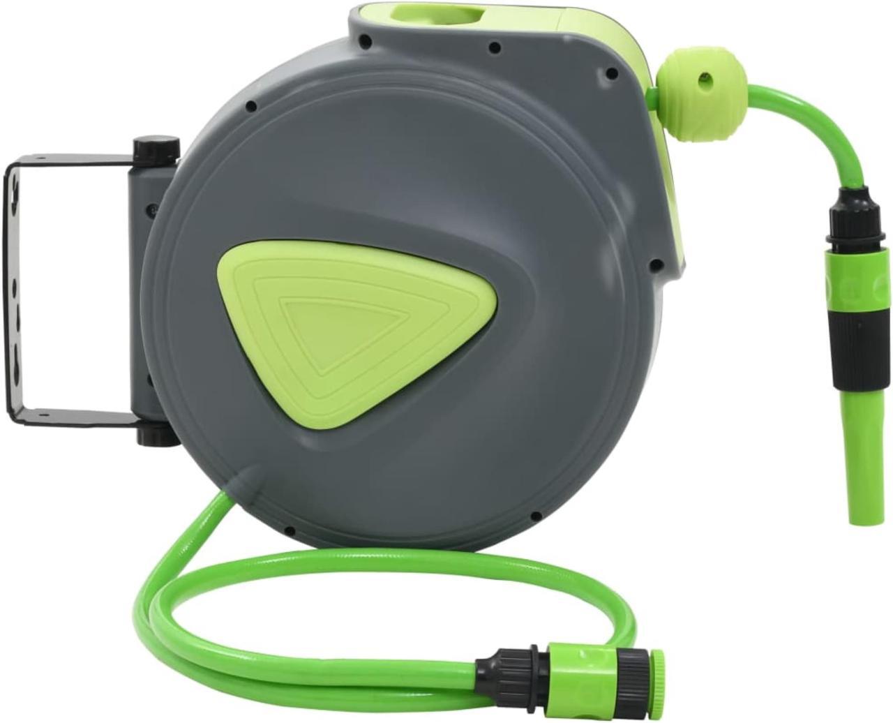 Alt view image 9 of 10 - vidaXL Automatic Retractable Water Hose Reel Wall Mounted 32.8'+3.3'