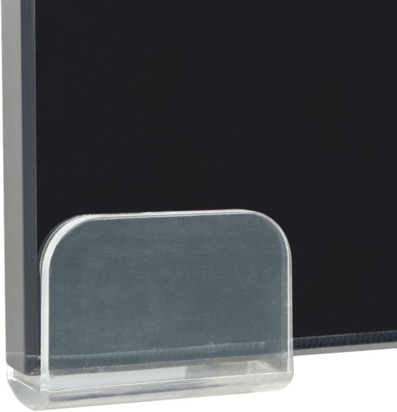 Alt view image 10 of 12 - vidaXL TV Stand Monitor Stand Desktop Stand TV Console Media Unit Glass Black