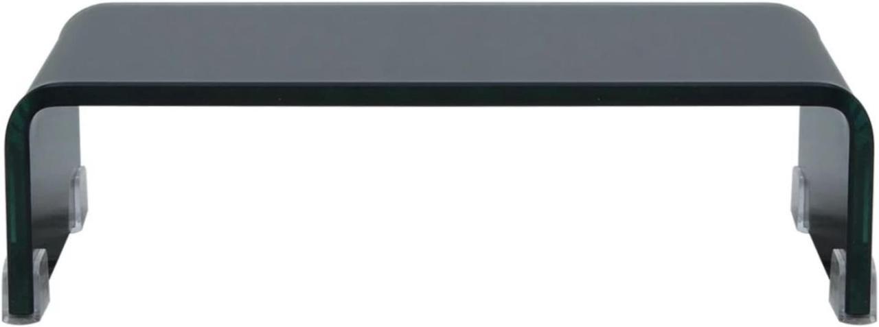Alt view image 8 of 12 - vidaXL TV Stand Monitor Stand Desktop Stand TV Console Media Unit Glass Black