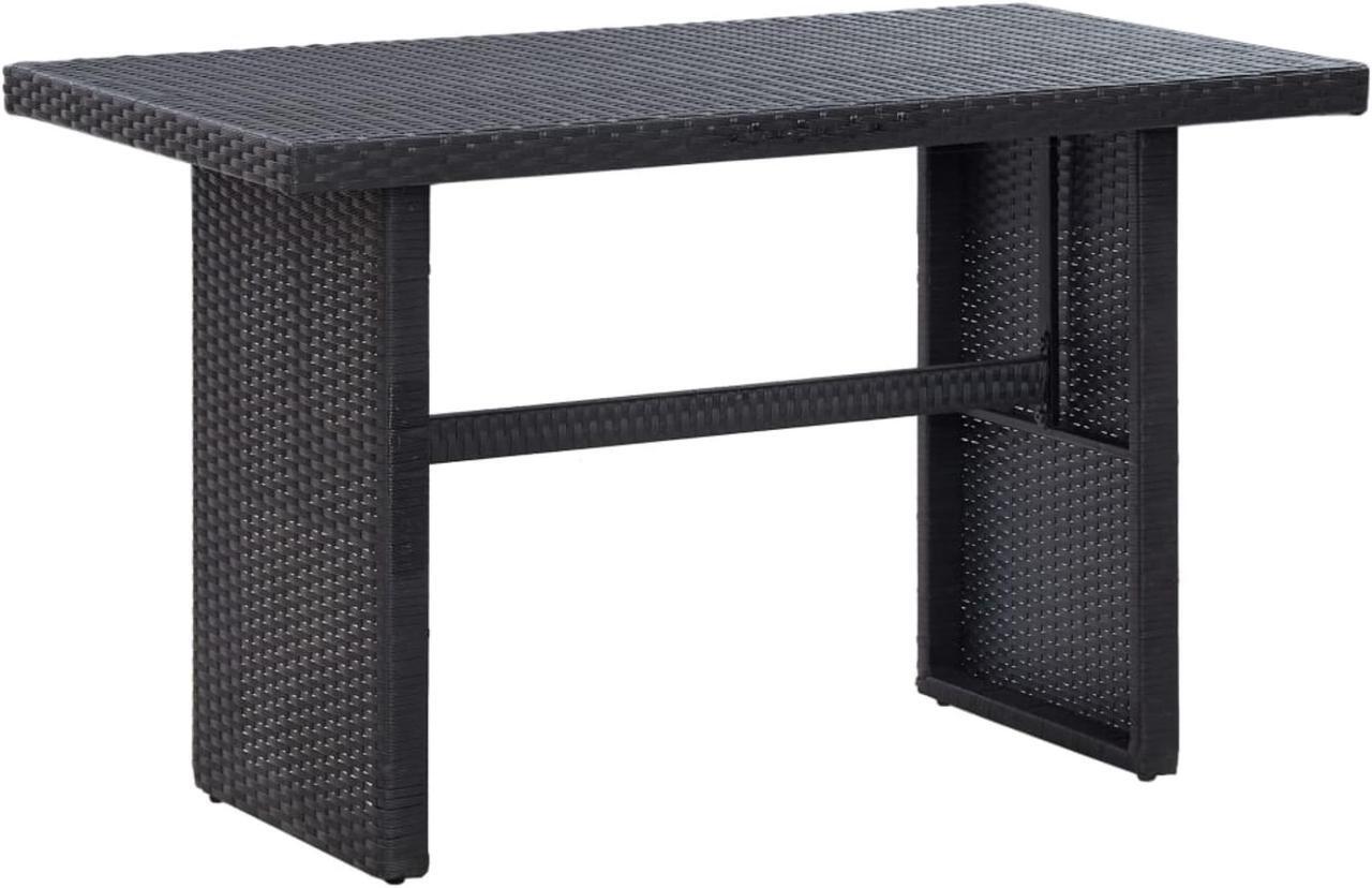 Alt view image 5 of 11 - vidaXL 3 Piece Patio Lounge Set with Cushions Poly Rattan Black