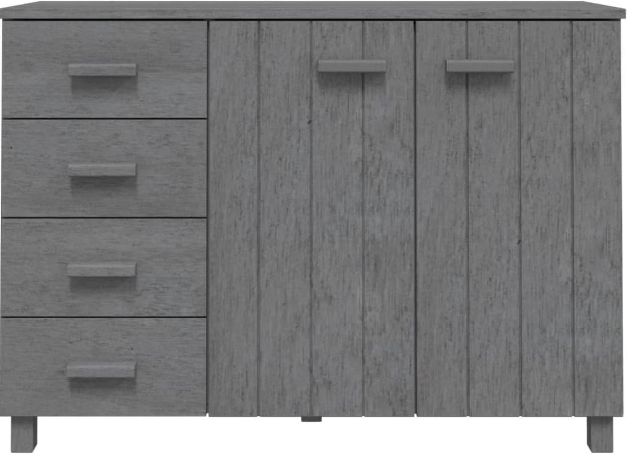 Alt view image 11 of 18 - vidaXL Sideboard Dark Gray 44.5"x15.7"x31.5" Solid Wood Pine