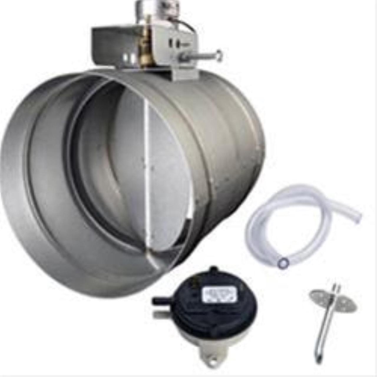 Alt view image 6 of 8 - Broan MD10TU 10" Universal Automatic Make-Up Air Damper with Pressure Sensor Kit
