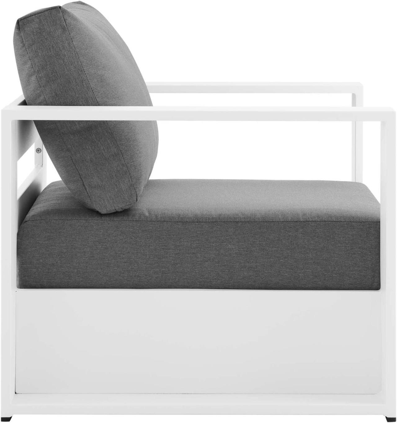 Alt view image 3 of 3 - Tahoe Outdoor Patio Powder-Coated Aluminum 2-Piece Armchair Set