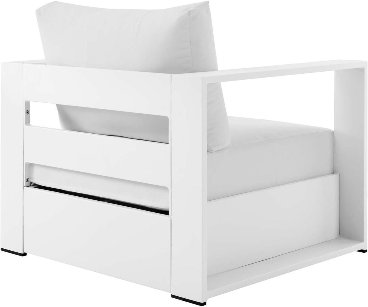 Alt view image 4 of 4 - Tahoe Outdoor Patio Powder-Coated Aluminum 2-Piece Armchair Set