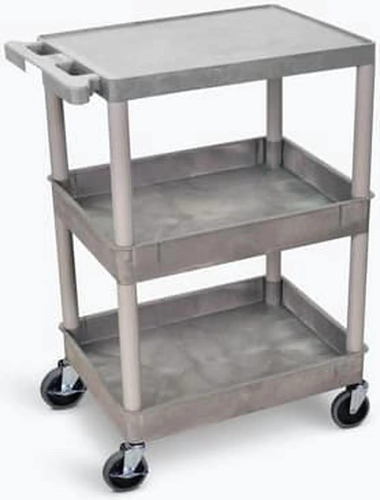 Main image of 3 Shelf Gray Tub Cart