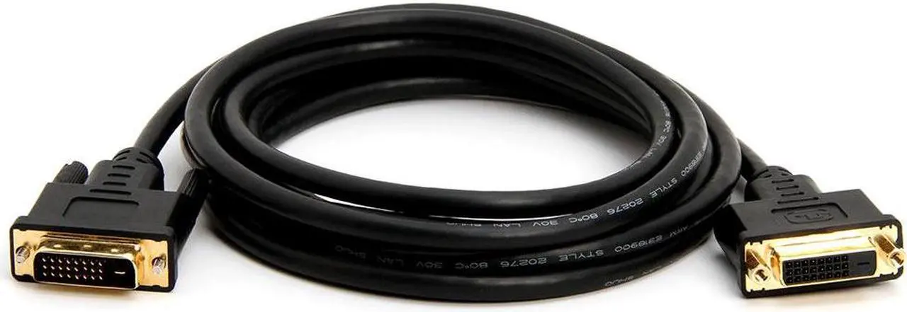 Alt view image 5 of 5 - Cmple - Dual Link DVI-D Extension Cable DVI Cord Extender HDTV Male to Female Monitor Cable -10 Feet