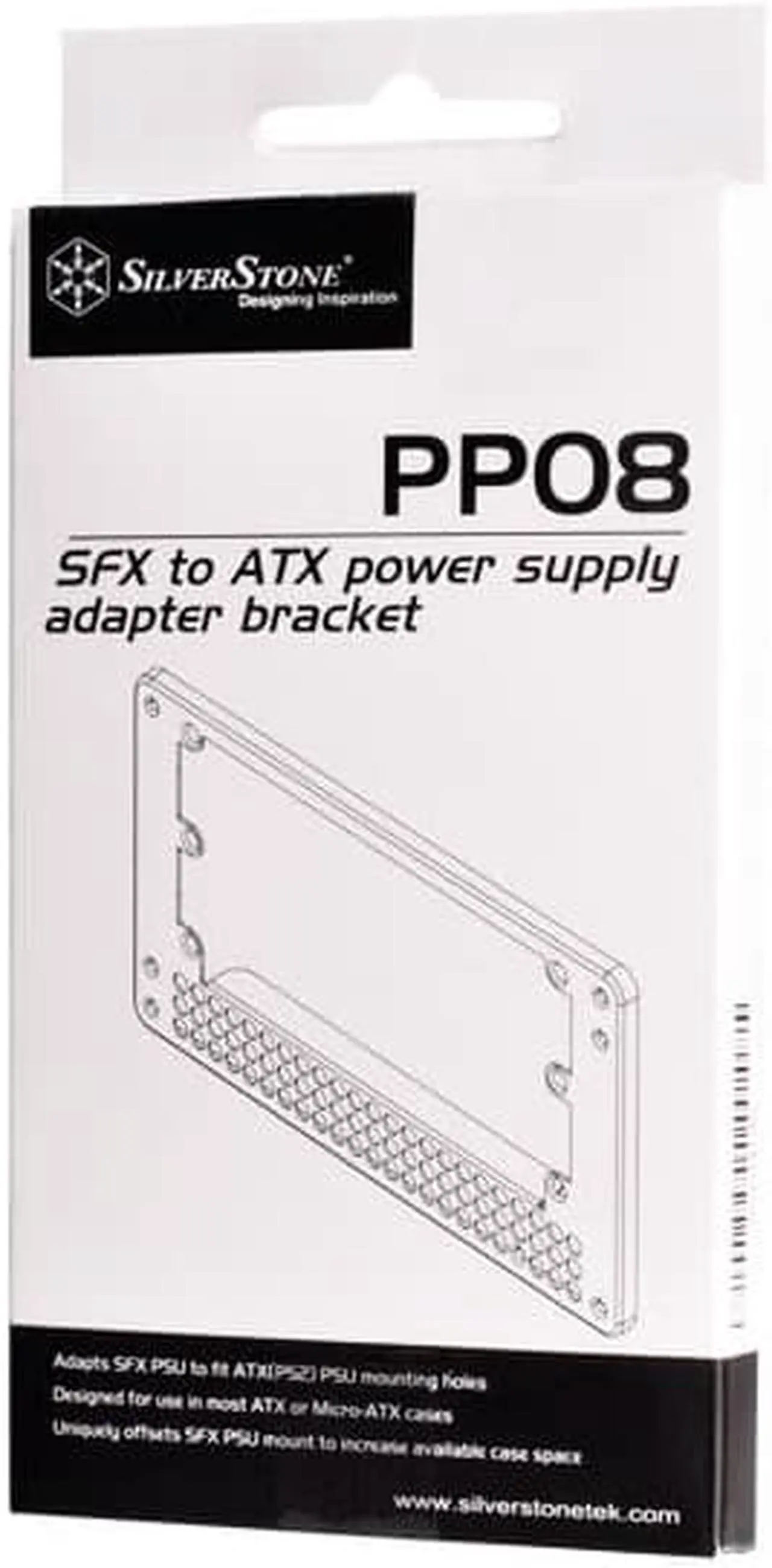 Alt view image 6 of 6 - PP08W SFX to ATX Power Supply Adapter Bracket