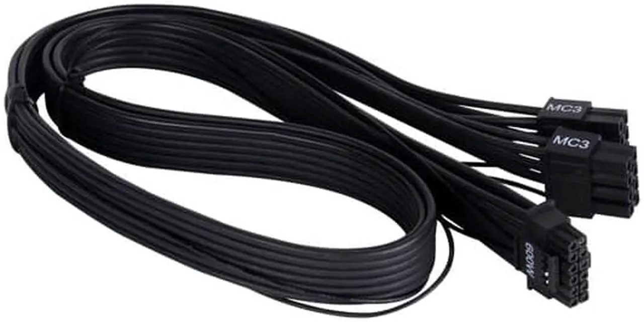 Main image of 2 x EPS 8 pin (PSU) to 12+4 pin (GPU) 12VHPWR PCIe Gen5 cable