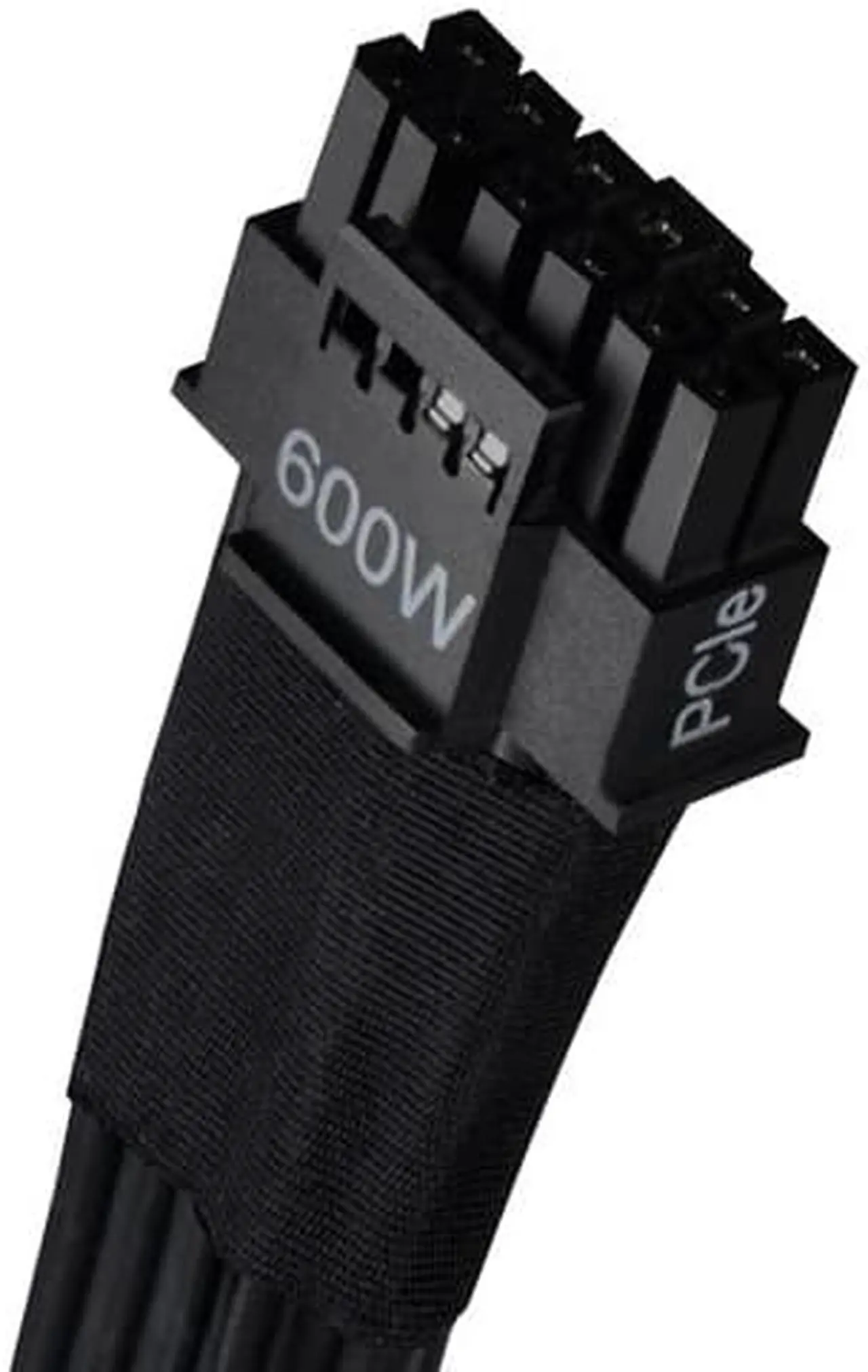 Alt view image 4 of 6 - 2 x EPS 8 pin (PSU) to 12+4 pin (GPU) 12VHPWR PCIe Gen5 cable