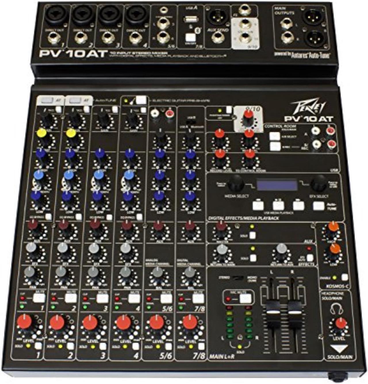 Alt view image 12 of 13 - Peavey PV 10 AT Mixer with Autotune
