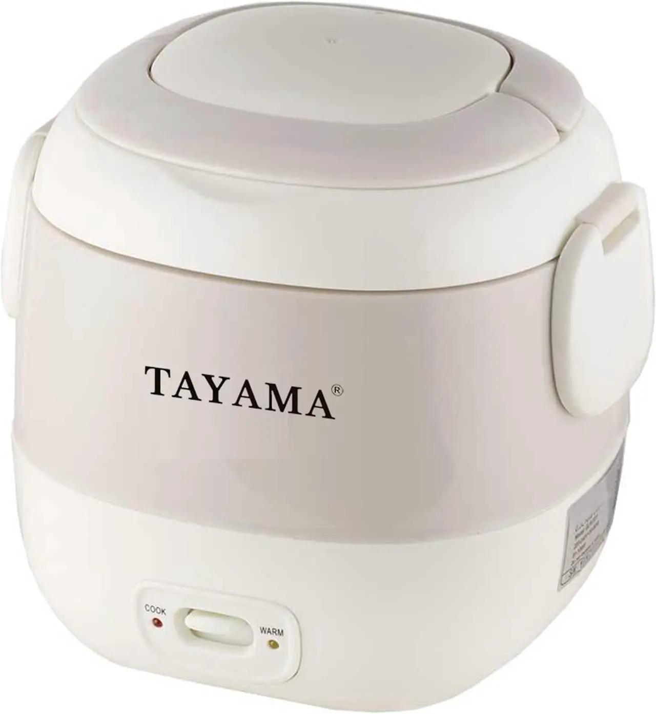 Alt view image 3 of 7 - Tayama TMRC-03 1.5 Cup Portable Mini Rice Cooker, White