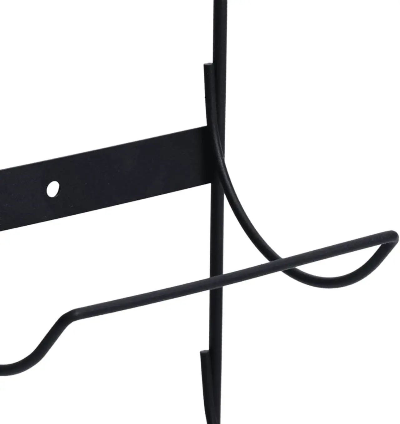 Alt view image 6 of 15 - vidaXL Wall Mounted Wine Rack for 5 Bottles Black Iron