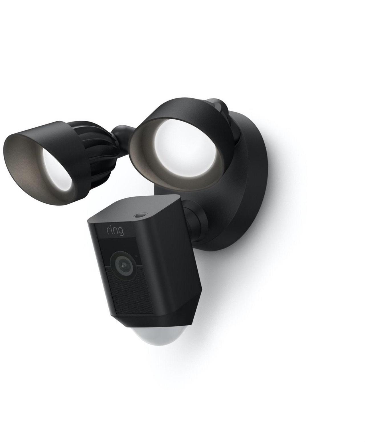 Alt view image 13 of 20 - RING Floodlight Cam Wired Plus Motion-Activated 1080p HD Black