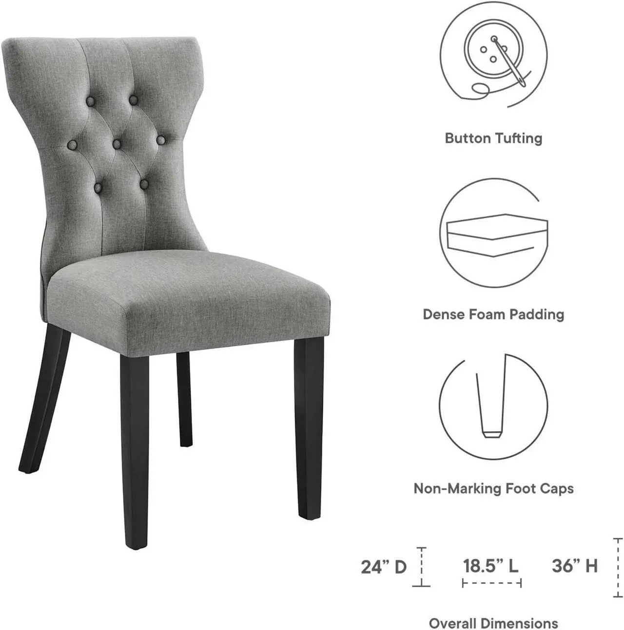 Alt view image 5 of 6 - Silhouette Dining Side Chair