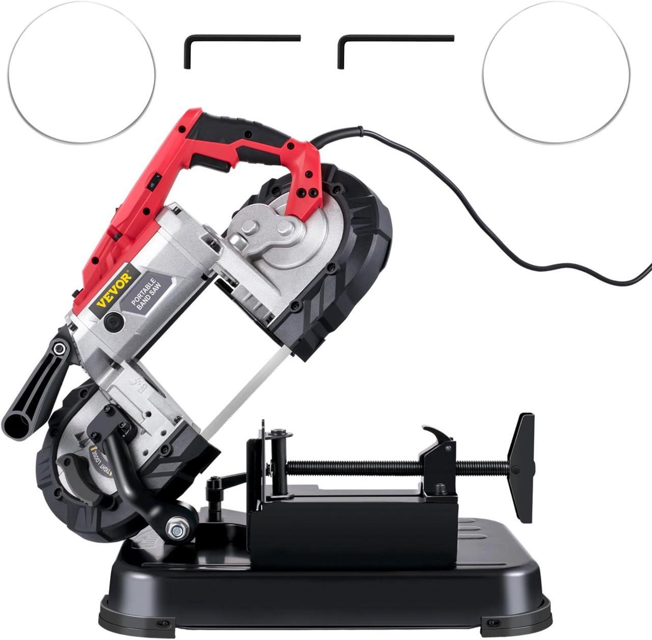 Main image of VEVOR Portable Band Saw Variable-Speed 5 in Deep Cut 10-Amp Motor w/ Alloy Base