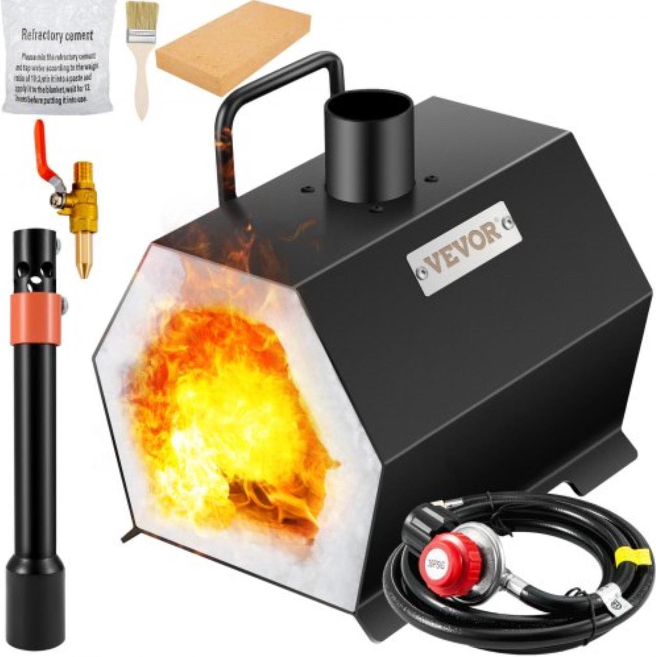 Main image of VEVOR Propane Forge Portable, Single Burner Tool and Knife Making, Large Capacity Blacksmith Farrier Forges, Mini Furnace Blacksmithing, Gas Forging Tools and Equipment, Complete Kit